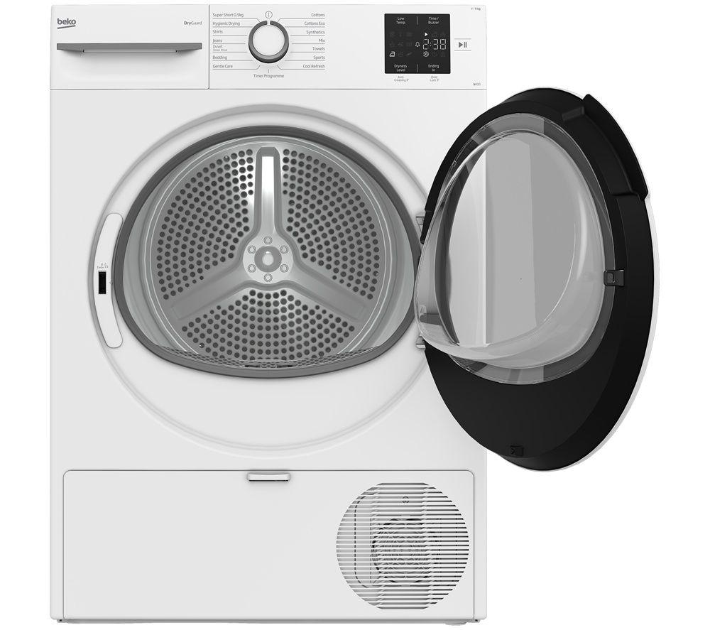 BEKO b100 Dry Guard BM3T3922NW 9 kg Heat Pump Tumble Dryer - White image number 3 of 3