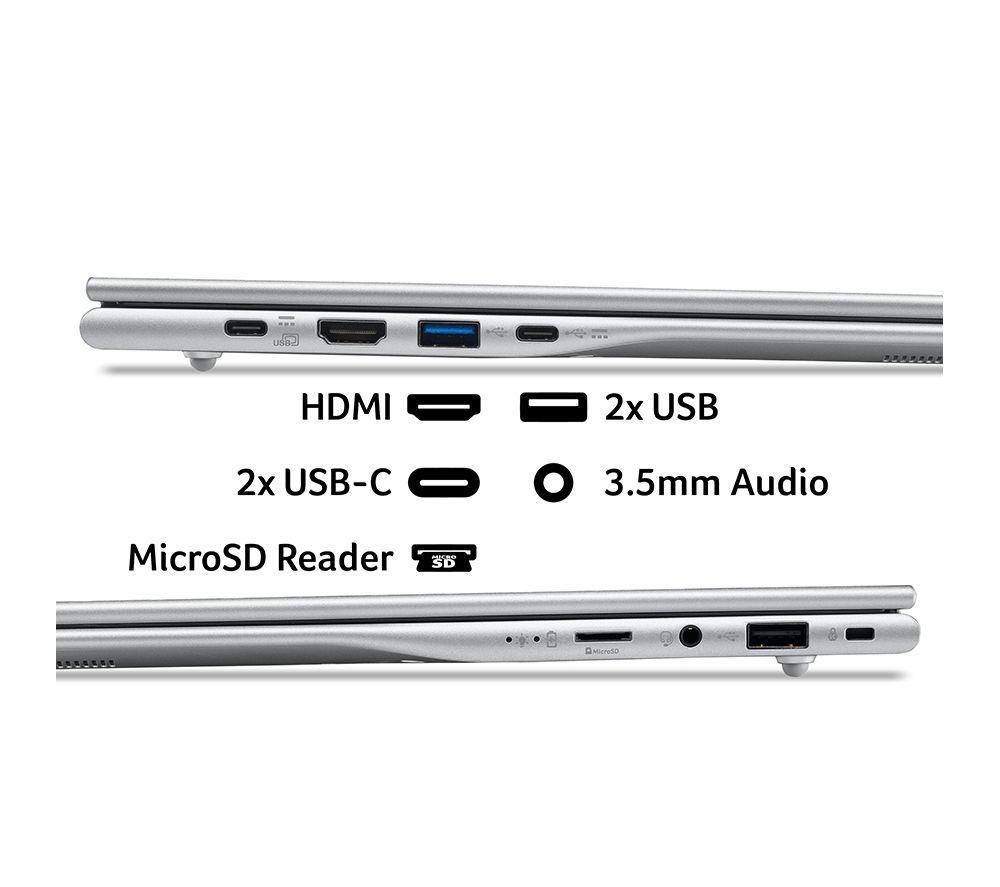 ACER Aspire Lite 15.6" Laptop - AMD Ryzen 5, 512 GB SSD, Silver image number 8 of 9