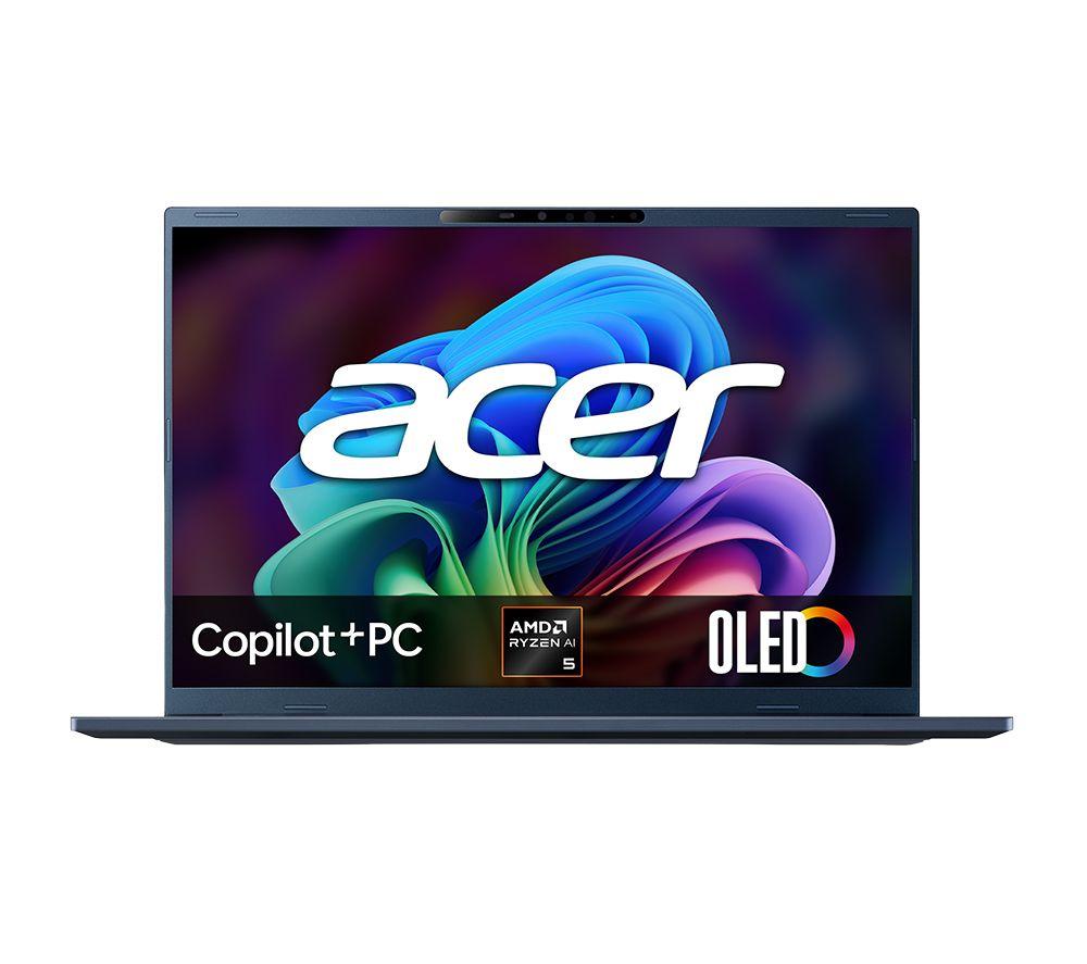 ACER Swift Go 16 AI OLED 16inch Laptop, Copilot PC - AMD Ryzenâ„¢ AI 5, 512 GB SSD, Blue