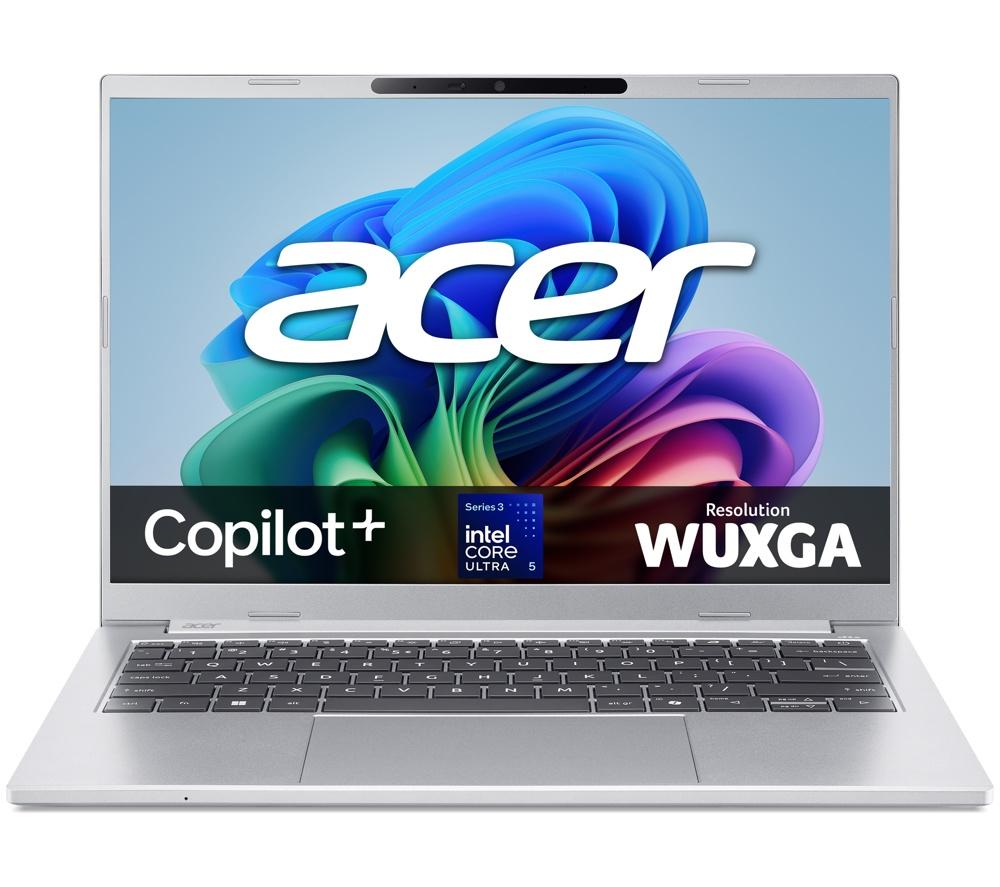 ACER Aspire 14 AI 14inch Laptop - IntelÂ®CoreÂ™ Ultra 5 Series 3, 512 GB SSD, Silver