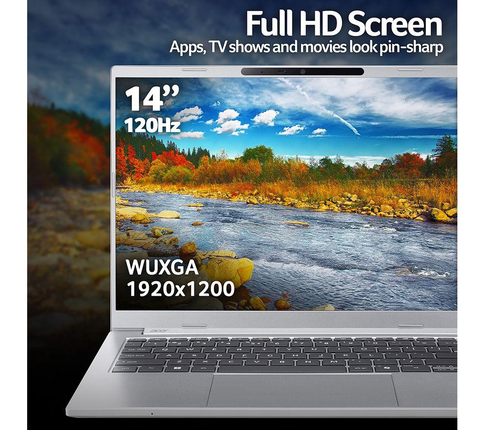 ACER Aspire 14 AI 14" Laptop - Intel&reg; Core&trade; Ultra 5, 512 GB SSD, Silver image number 6 of 10