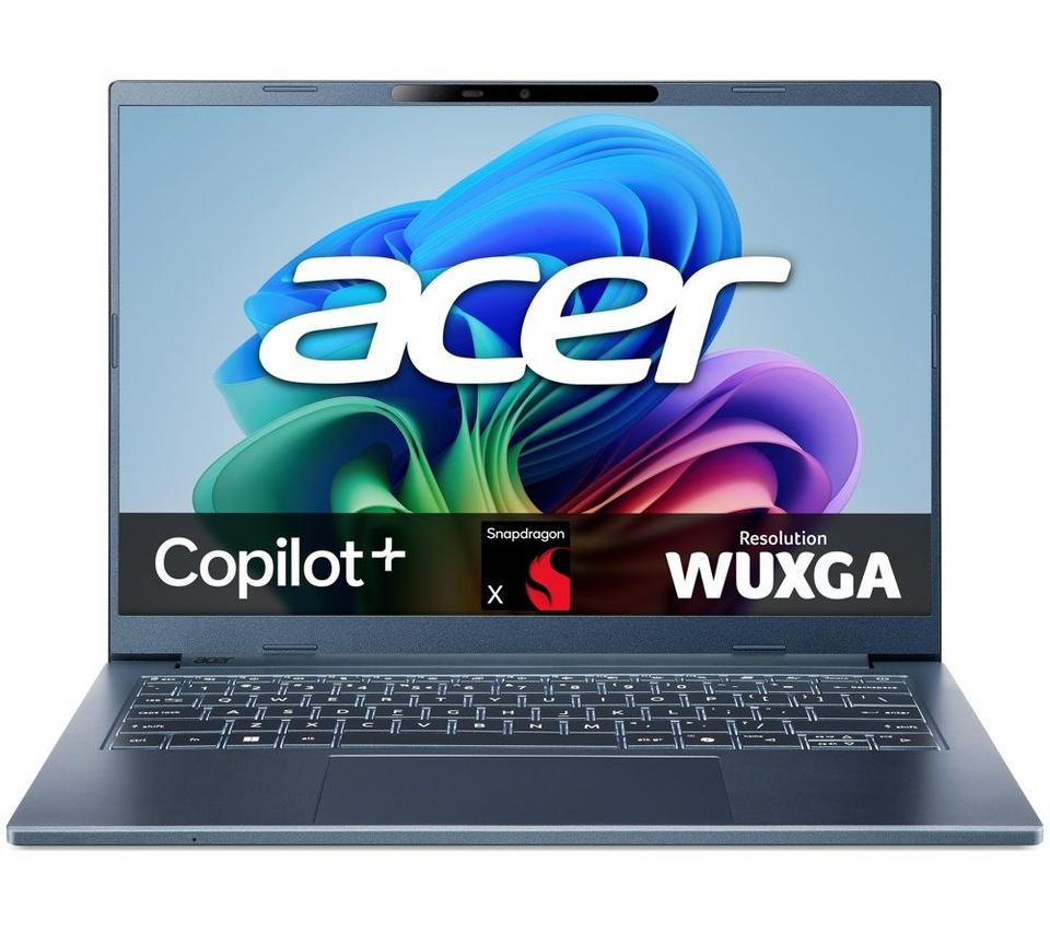 ACER Aspire 14 AI 14" Laptop - Qualcomm Snapdragon X, 512 GB SSD, Blue