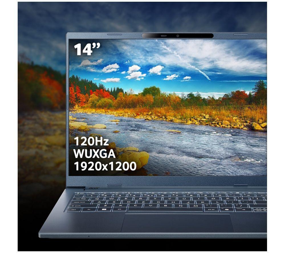 ACER Aspire 14 AI 14" Laptop - Qualcomm Snapdragon X, 512 GB SSD, Blue image number 4 of 8