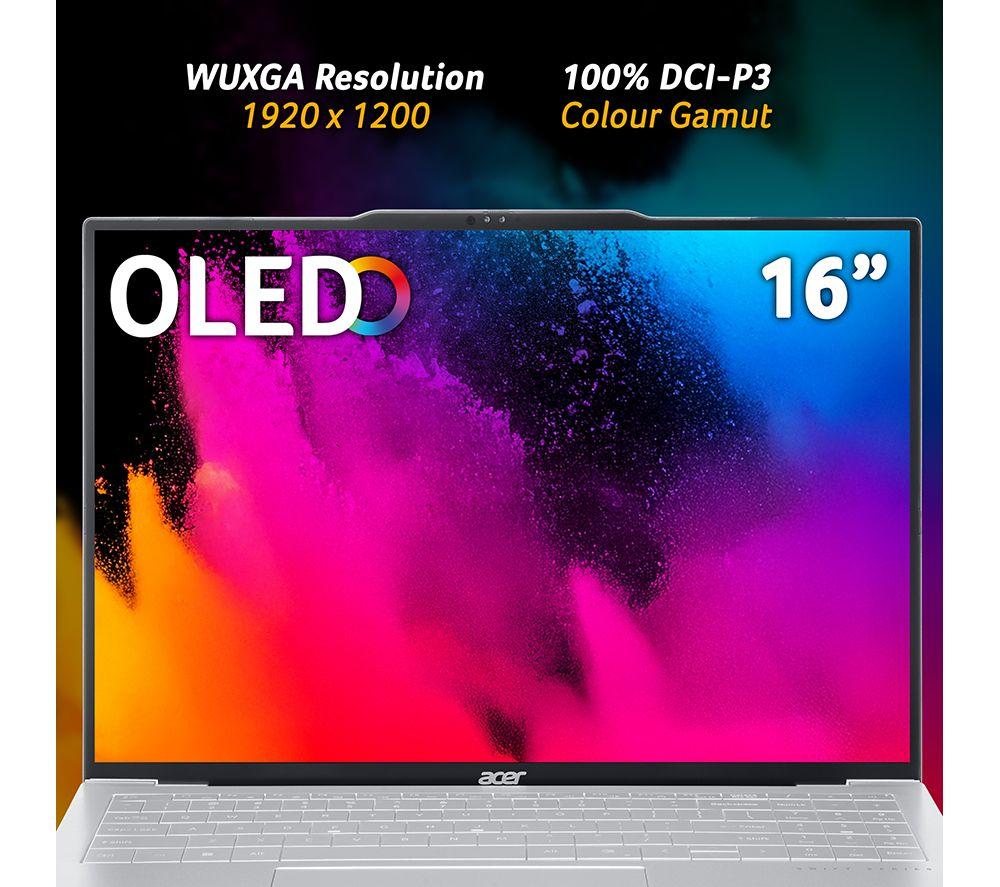 ACER Swift Air 16 16" Laptop, Copilot+ PC - AMD Ryzen AI 5, 512 GB SSD, Silver image number 5 of 10