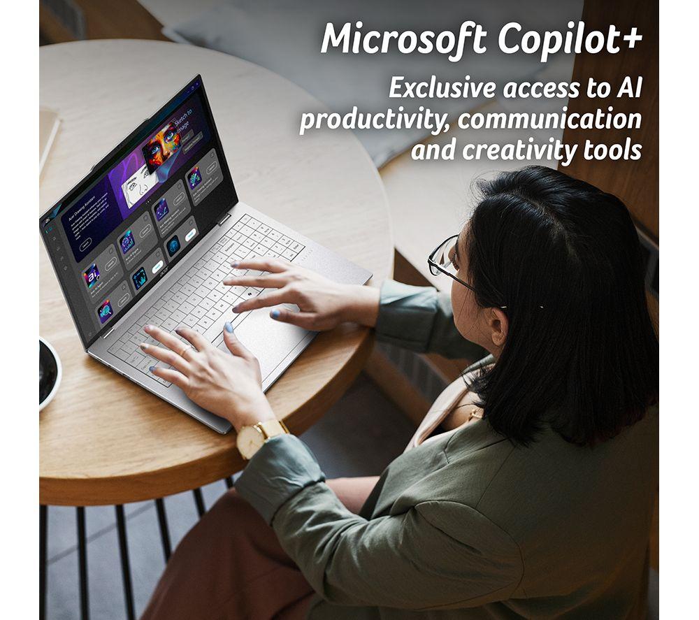 ACER Swift Air 16 16" Laptop, Copilot+ PC - AMD Ryzen AI 5, 512 GB SSD, Silver image number 7 of 10