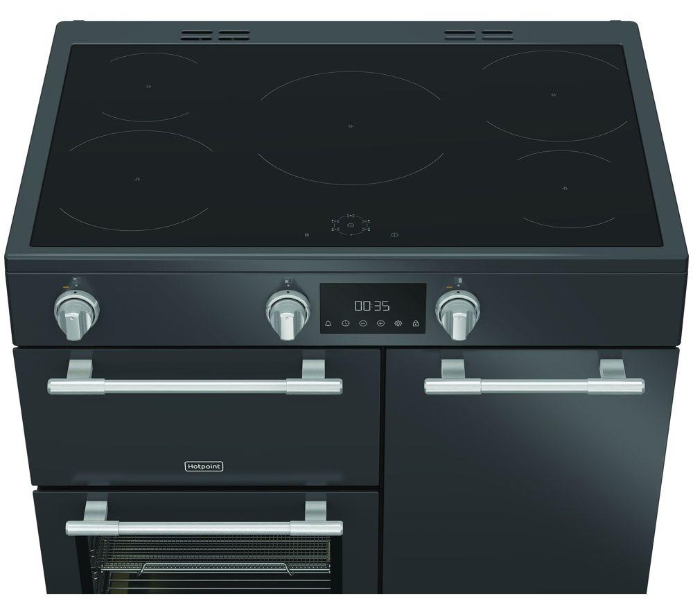 HOTPOINT RH90IA20A 90 cm Electric Induction Range Cooker - Anthracite image number 3 of 12