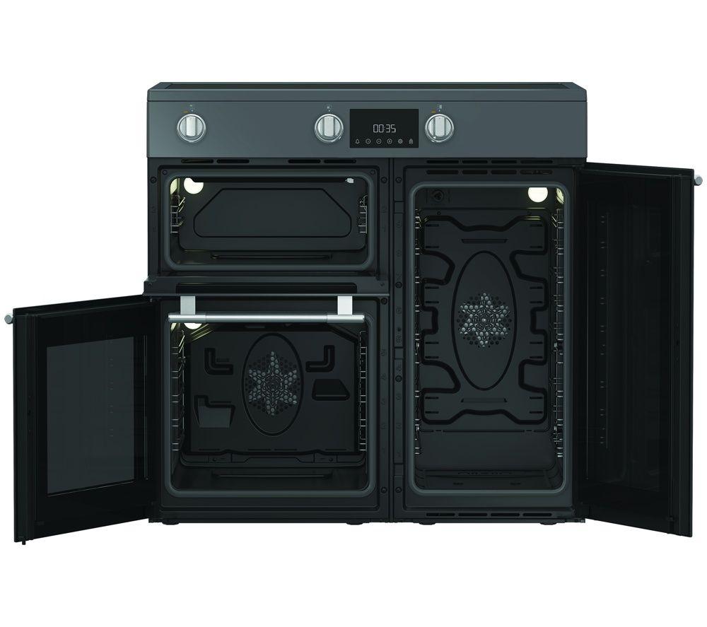 HOTPOINT RH90IA20A 90 cm Electric Induction Range Cooker - Anthracite image number 4 of 12
