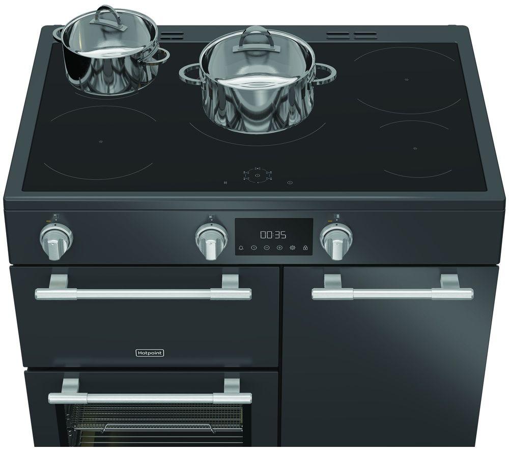 HOTPOINT RH90IA20A 90 cm Electric Induction Range Cooker - Anthracite image number 8 of 12