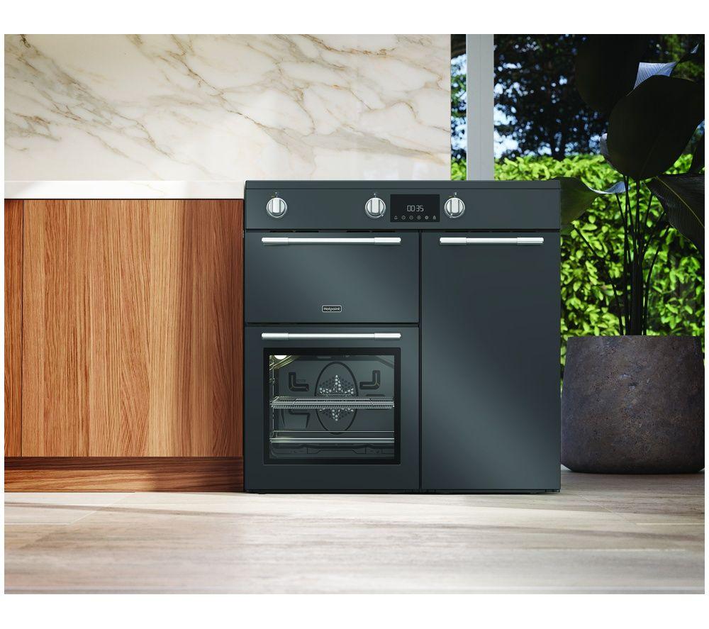 HOTPOINT RH90IA20A 90 cm Electric Induction Range Cooker - Anthracite image number 9 of 12