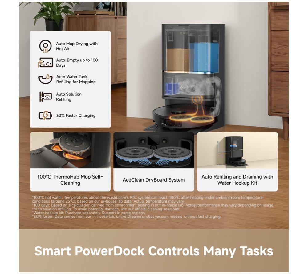 DREAME L50 Ultra AE Robot Vacuum Cleaner - Black image number 3 of 5