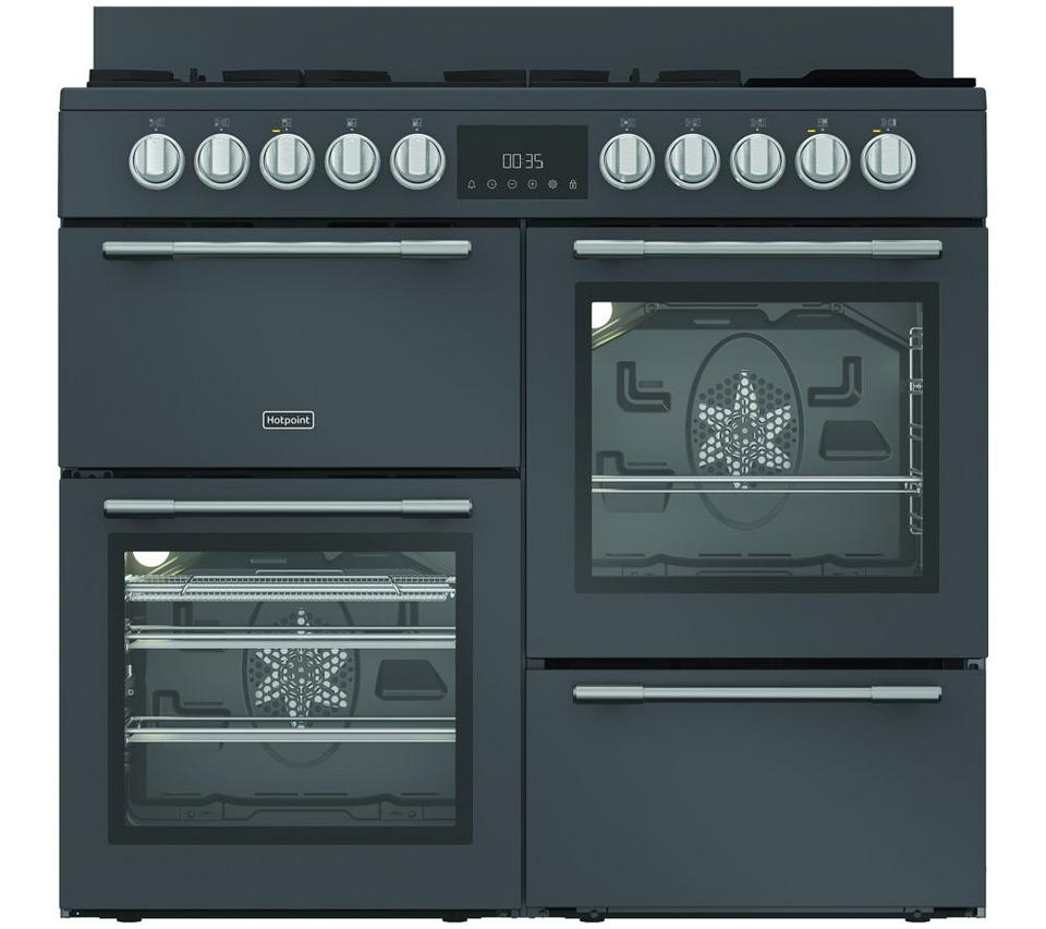 HOTPOINT RH100FA21A 100 cm Dual Fuel Range Cooker - Anthracite