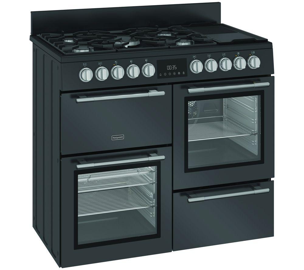 HOTPOINT RH100FA21A 100 cm Dual Fuel Range Cooker - Anthracite image number 2 of 9