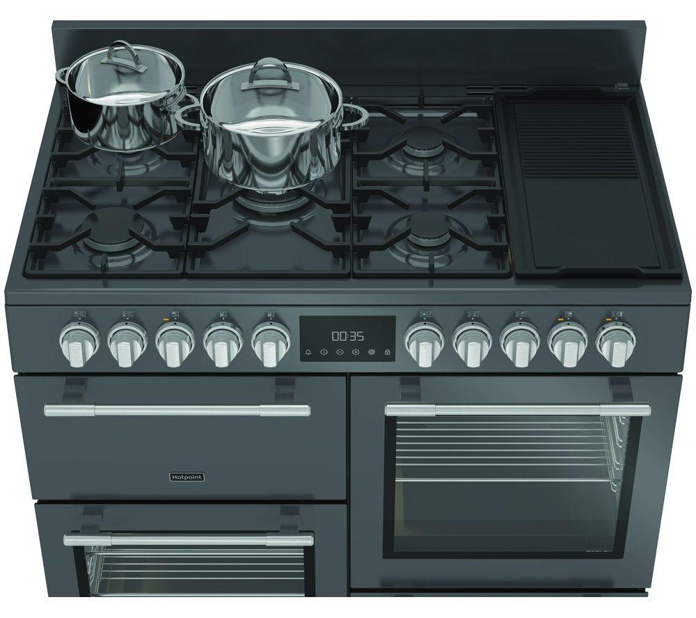 HOTPOINT RH100FA21A 100 cm Dual Fuel Range Cooker - Anthracite image number 6 of 9