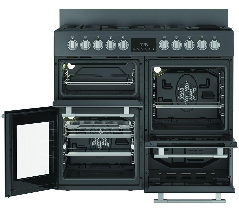 HOTPOINT RH100FA21A 100 cm Dual Fuel Range Cooker - Anthracite image number 7 of 9