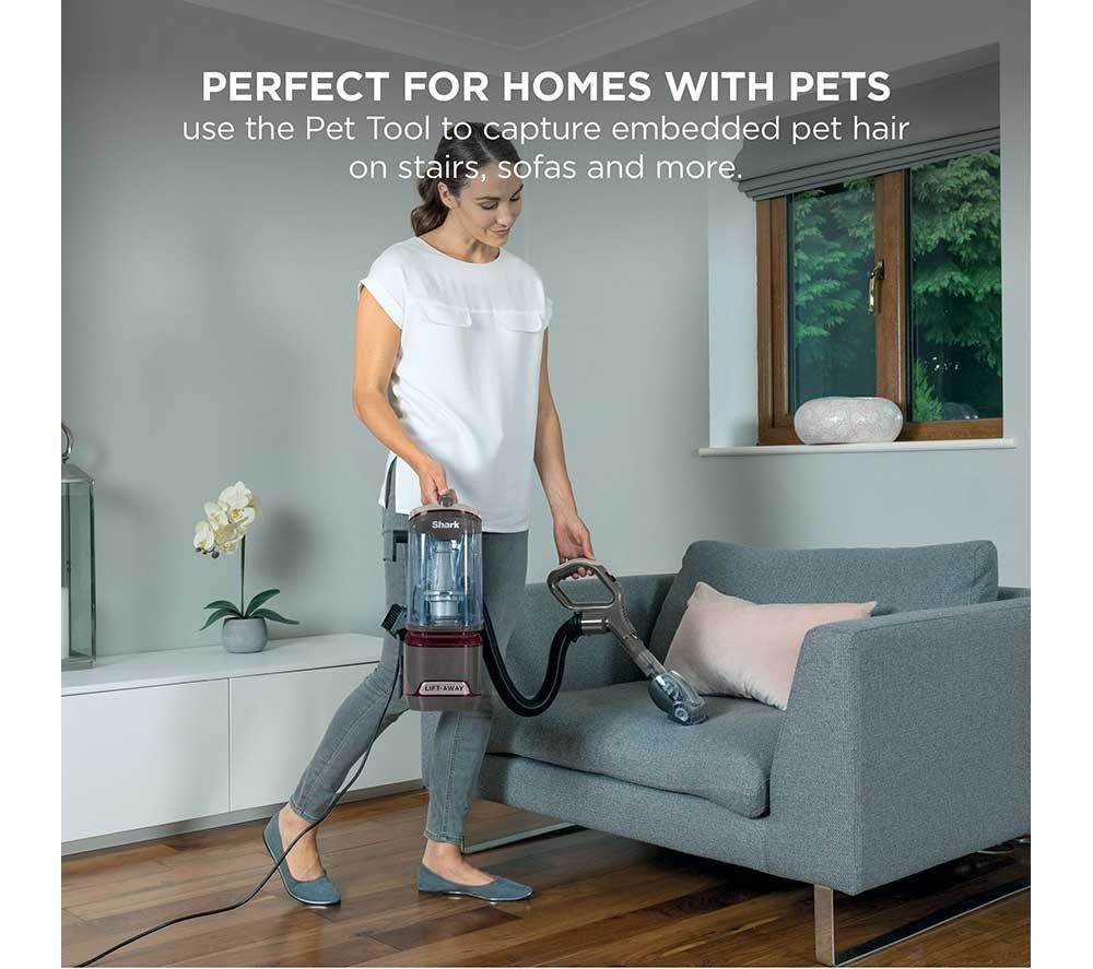 SHARK Classic Pet Lift-Away NV603UKT Upright Bagless Vacuum Cleaner &ndash; Java and Red Plum image number 5 of 10