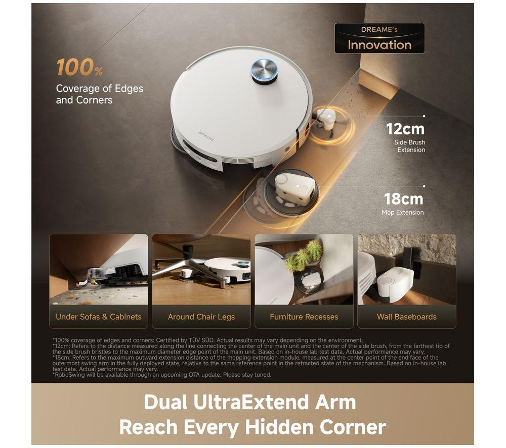 DREAME X60 Pro Ultra Complete Robot Vacuum Cleaner - White image number 5 of 6
