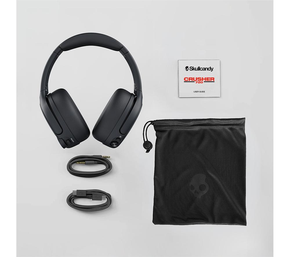 SKULLCANDY Crusher 720 Wireless Bluetooth Headphones - Black image number 9 of 12