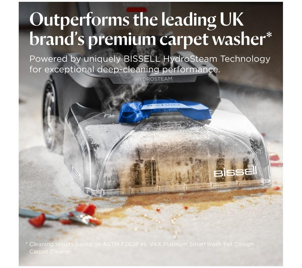 BISSELL Powerwash Hydrosteam 4199E Upright Carpet Cleaner - Black & Cobalt Blue image number 2 of 5