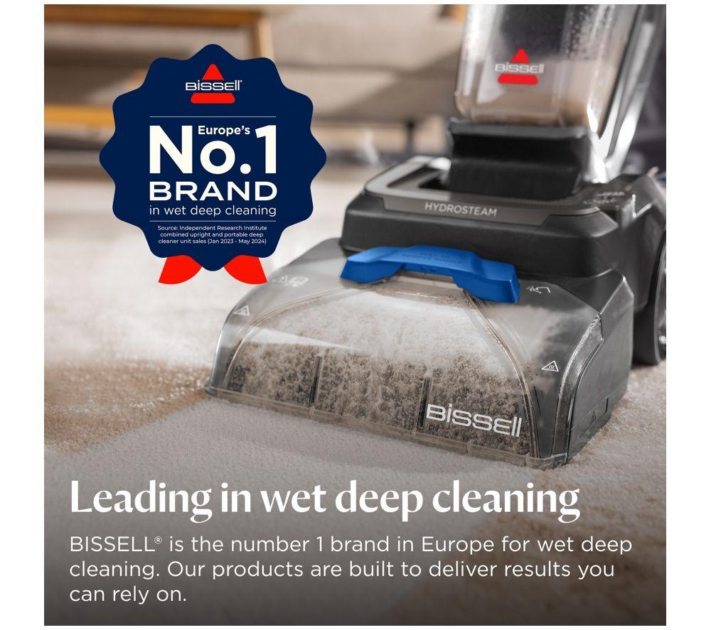 BISSELL Powerwash Hydrosteam 4199E Upright Carpet Cleaner - Black & Cobalt Blue image number 4 of 5