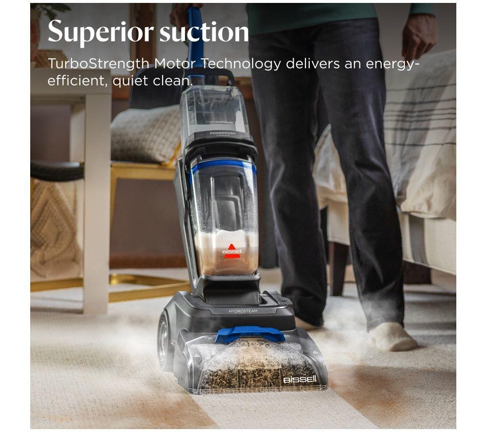 BISSELL Powerwash Hydrosteam 4199E Upright Carpet Cleaner - Black & Cobalt Blue image number 5 of 5