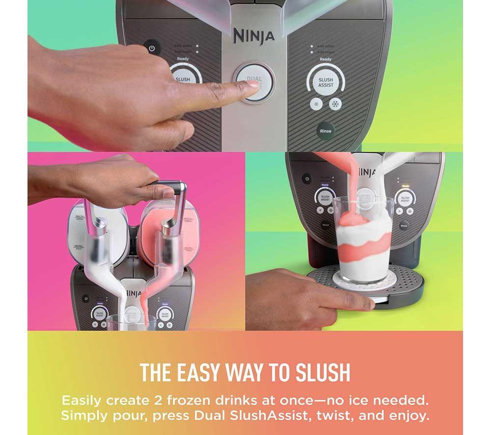 NINJA SLUSHi Twist FS702UKBR Frozen Drink Maker - Mocha image number 3 of 14