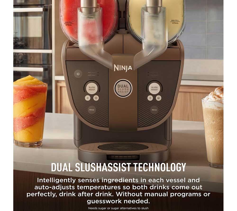 NINJA SLUSHi Twist FS702UKBR Frozen Drink Maker - Mocha image number 11 of 14