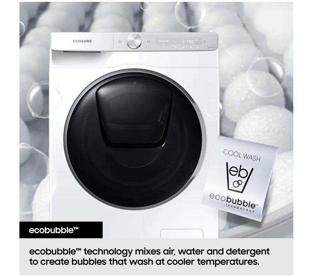 SAMSUNG Series 5 AI Energy Ecobubble WD10HG6U34BEU1 WiFi-enabled 10 kg Washer Dryer - White image number 5 of 9