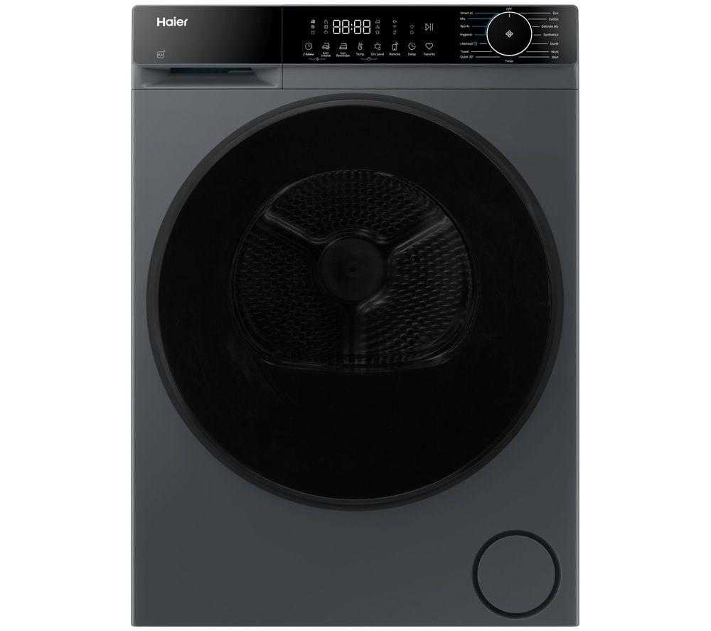 Haier X Series 5 Plus HD90 D357AGU1-UK WiFi-enabled 9 kg Heat Pump Tumble Dryer - Graphite