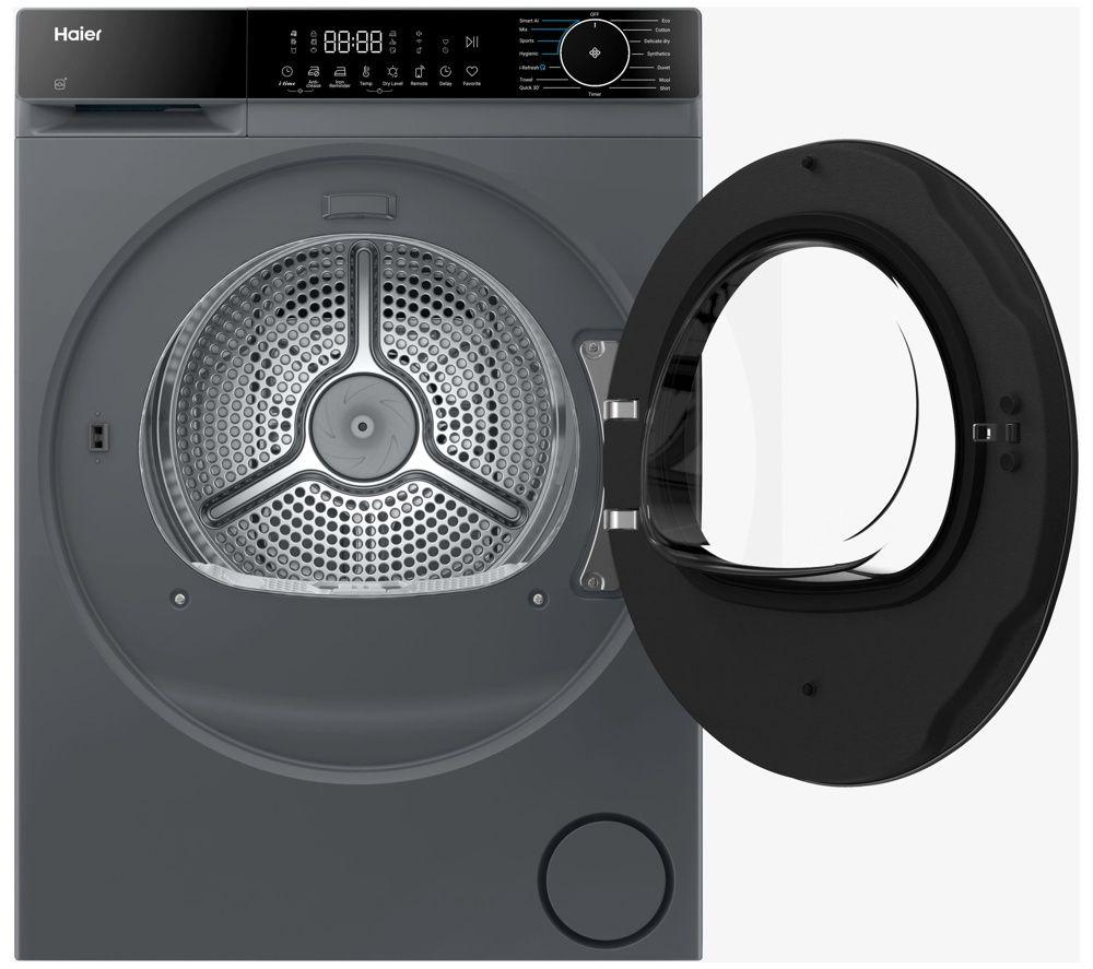 HAIER X Series 5 Plus HD90 D357AGU1-UK WiFi-enabled 9 kg Heat Pump Tumble Dryer - Graphite image number 2 of 7