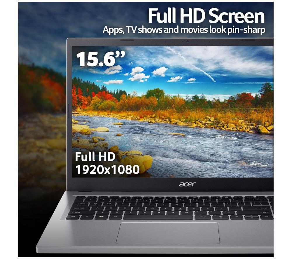 ACER Aspire Go 15 15.6" Laptop - Intel&reg; Core&trade; 3, 128 GB UFS, Silver image number 4 of 10
