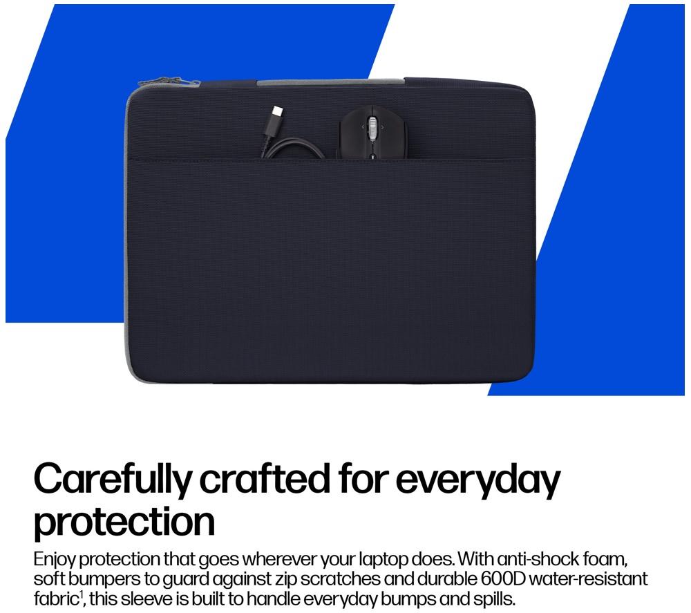 HP Protective 13-14" Laptop Sleeve - Atmospheric Blue image number 4 of 12