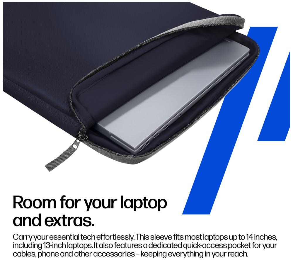 HP Protective 13-14" Laptop Sleeve - Atmospheric Blue image number 5 of 12