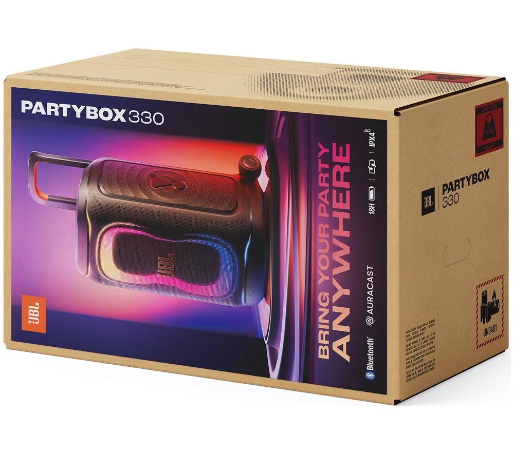 JBL PartyBox 330 Bluetooth Megasound Party Speaker - Black image number 2 of 5