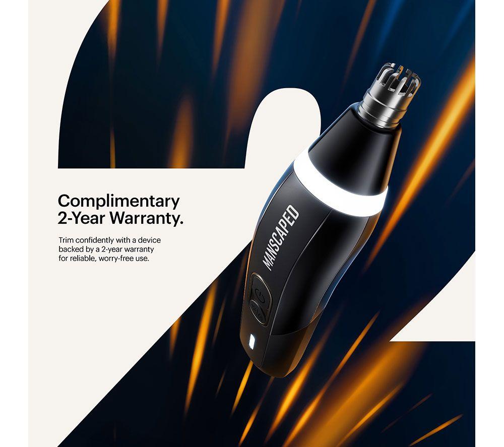 MANSCAPED The Weed Whacker 3.0 Pro Wet & Dry Nose & Ear Trimmer - Black image number 8 of 9