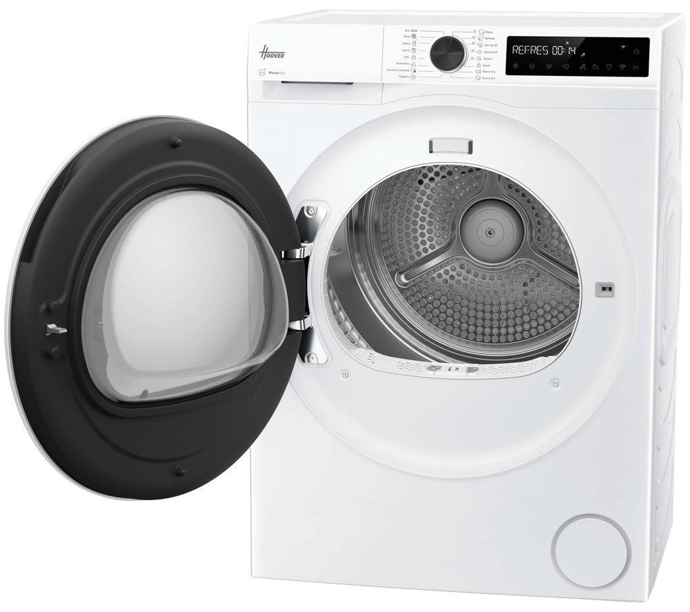 HOOVER Pro Dry Series 3 HBR 9N2X-IE WiFi-enabled 9 kg Heat Pump Tumble Dryer - White image number 3 of 5