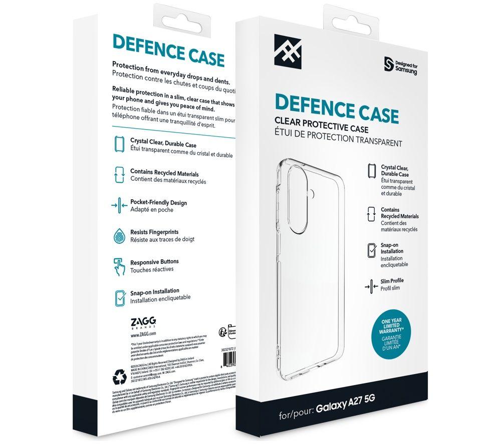 ZAGG Samsung A27 Defence Case - Clear image number 2 of 3