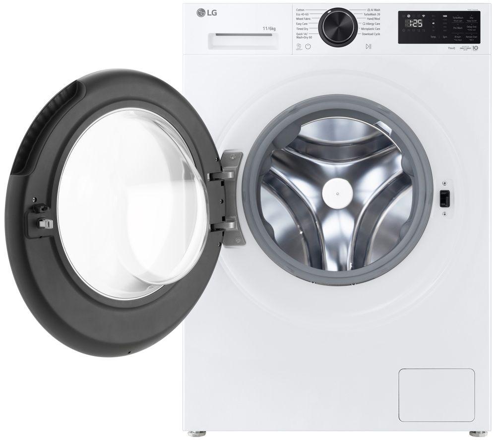 LG Series 5 AI Direct Drive W4X5016TLB 11 kg Washer Dryer - White image number 2 of 5