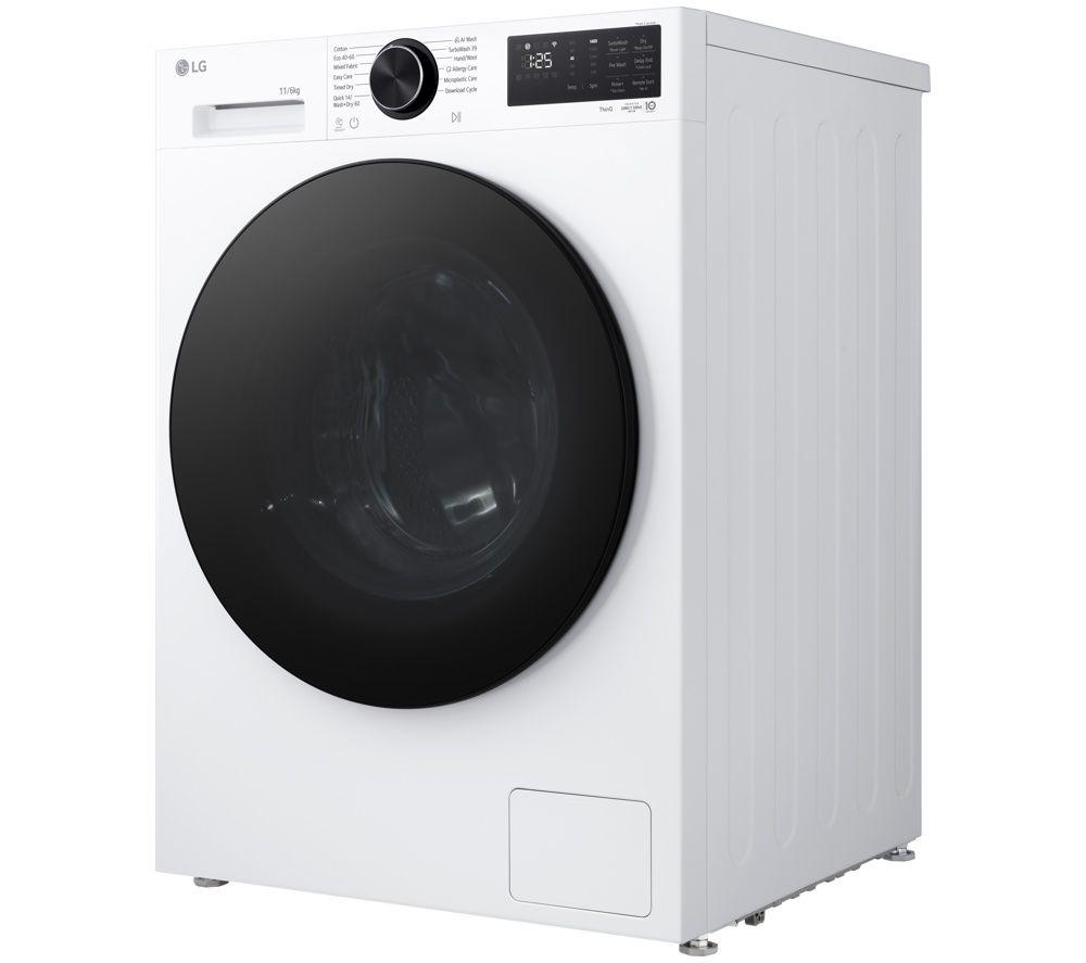 LG Series 5 AI Direct Drive W4X5016TLB 11 kg Washer Dryer - White image number 4 of 5