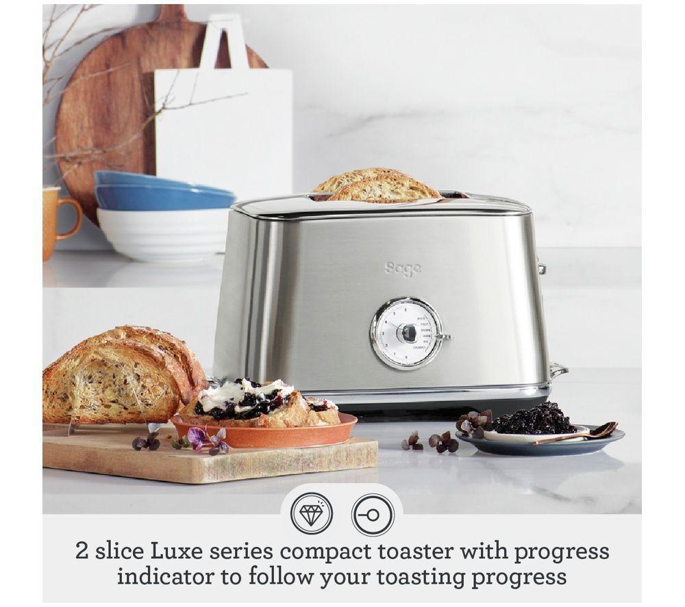 SAGE The Toast Select Luxe BTA735BSSUK 2-Slice Toaster - Stainless Steel image number 4 of 4
