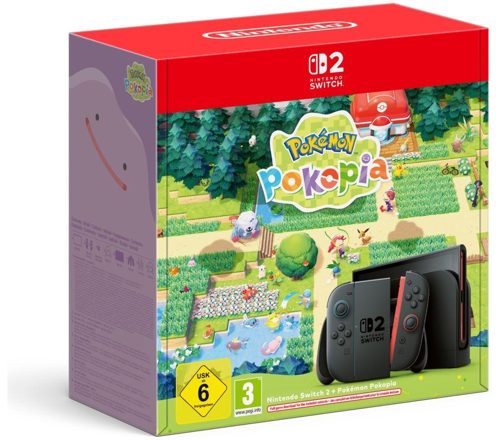 NINTENDO Switch 2 Pokemon Pokopia & Mario Kart World with Switch 2 Joy-Con Racing Wheels & Joy-Con 2 Grips Bundle image number 6 of 13