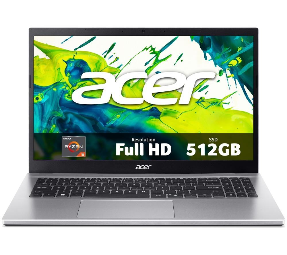 ACER Aspire Go 15 15.6inch Laptop - AMD Ryzenâ„¢ 5, 512 GB SSD, Silver
