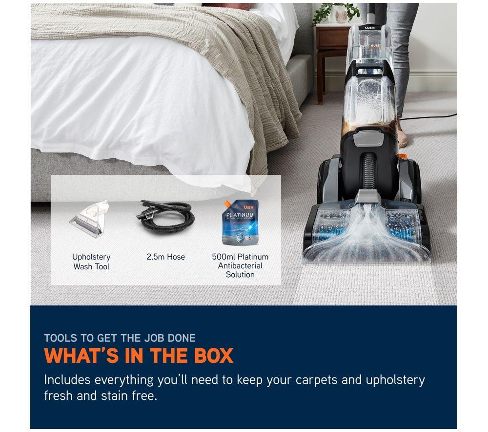 VAX Platinum SmartWash Classic Upright Carpet Cleaner - Silver & Blue image number 6 of 6