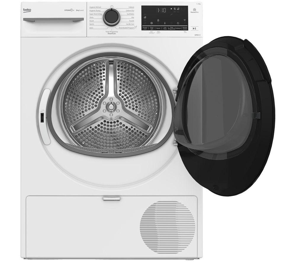 BEKO b300 BM3T3833NNW WiFi-enabled 8 kg Heat Pump Tumble Dryer - White image number 3 of 9