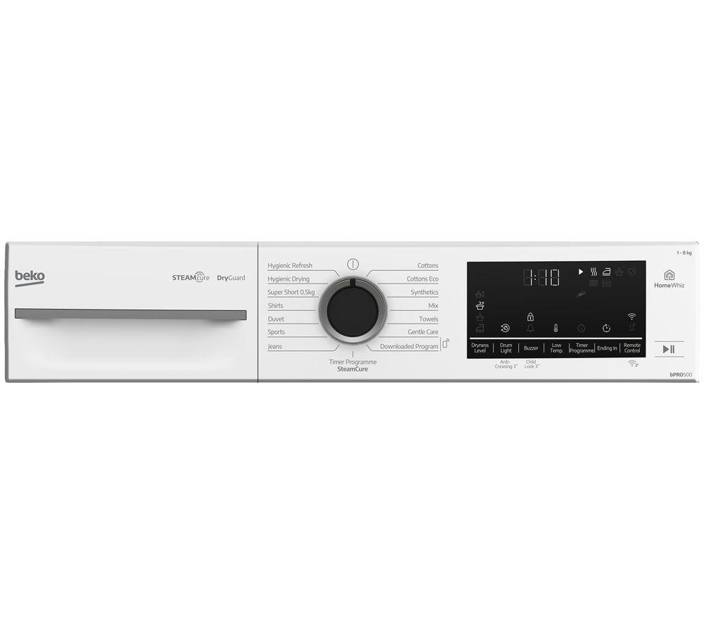 BEKO b300 BM3T3833NNW WiFi-enabled 8 kg Heat Pump Tumble Dryer - White image number 7 of 9