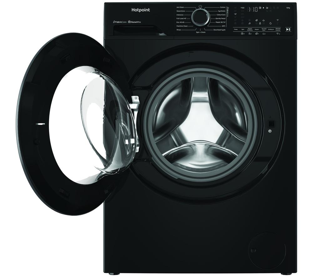 HOTPOINT Fabric Care HB123WBCAREUK WiFi-enabled 12 kg 1400 Spin Washing Machine - Black image number 2 of 11