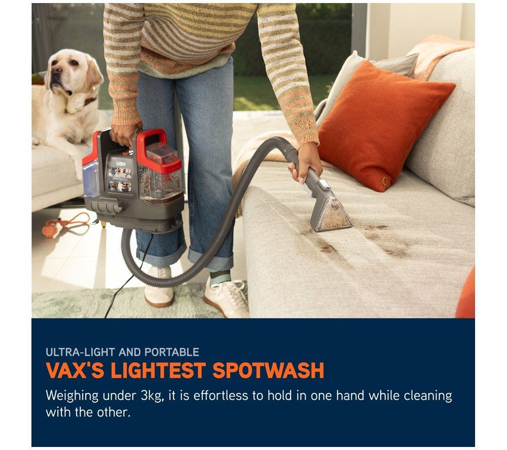 VAX SpotWash Mini CDSW-MCXS Carpet Cleaner - Grey & Red image number 2 of 5