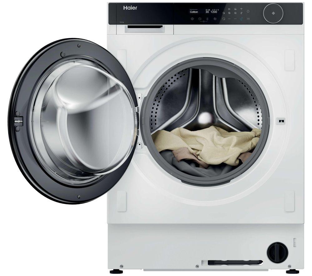 HAIER HWDB10B14858U1UK WiFi-enabled 10 kg Washer Dryer &ndash; White image number 2 of 5