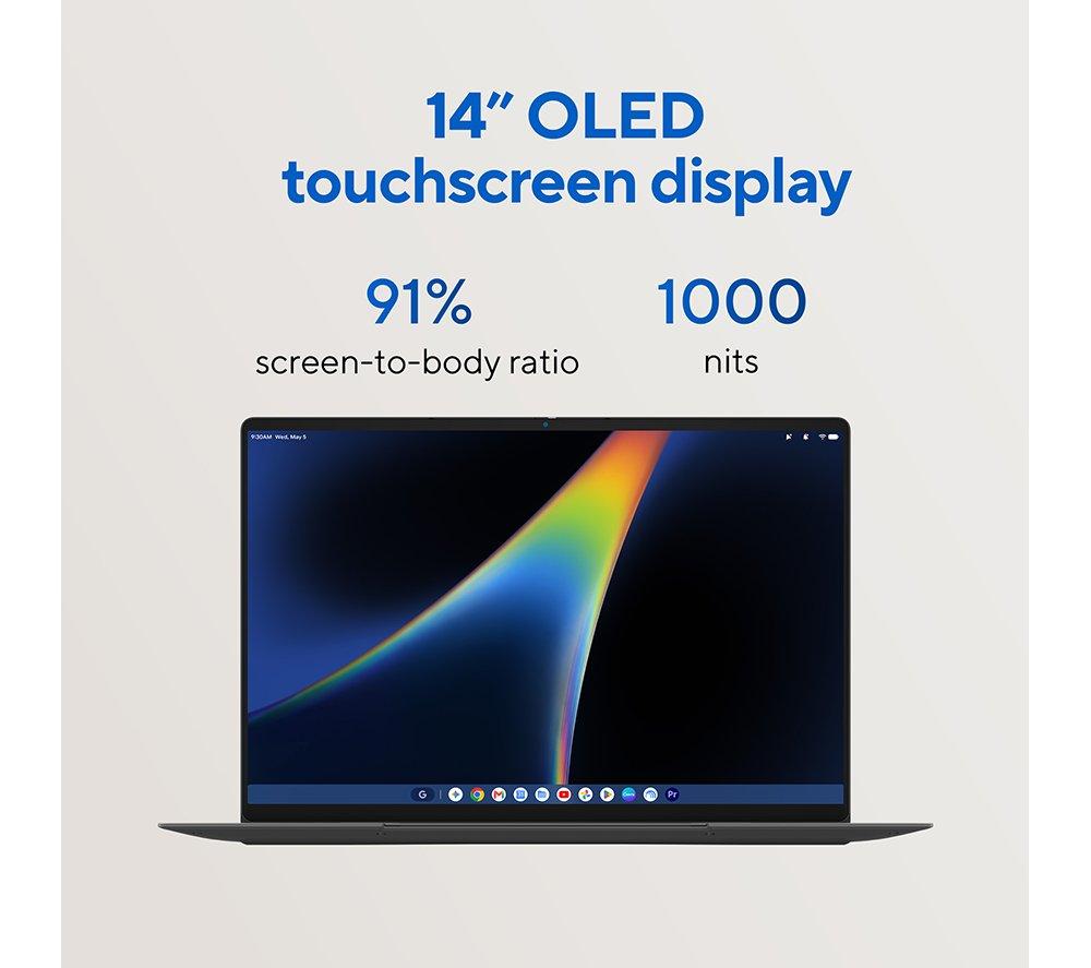ASUS GoogleBook 14 CX9406 - Intel&reg; Core&trade; Ultra 5, 512 GB SSD, Grey image number 9 of 12