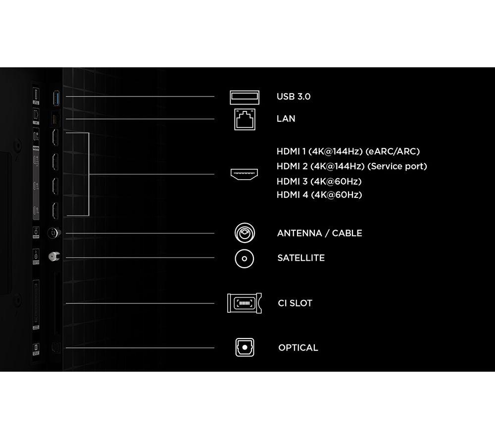 TCL A400U 98" Premium Wallpaper QD-Mini LED 4K HDR Smart Google TV 2026 - 98A400U-UK image number 6 of 6