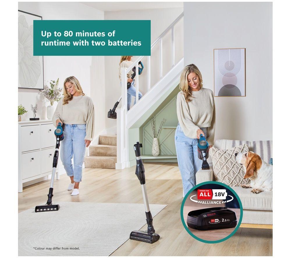 BOSCH Unlimited 7 BCS712LGB Dual Battery Cordless Vacuum Cleaner - Blue image number 11 of 13